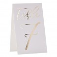 Butterfly Table Numbers Ivory & Gold