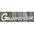 RENTAL wood letter "gourmandise"