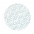 25 x Round Vintage Lace and Tulle White Net