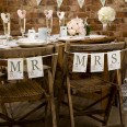 With Love Mr & Mrs Chair Bunting