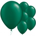 5 ballons baudruche en latex vert sapin