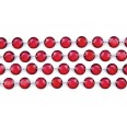 Guirlande de perles diamant cristal rouge vin 1M