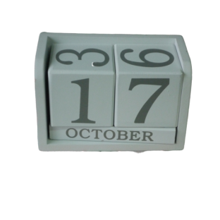 RENTAL white wood calendar
