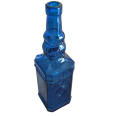 Location bouteille vintage vase bleu roi soliflore cobalt