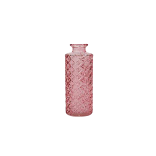 LOCATION vase bouteille solifleur rose ciselé vintage